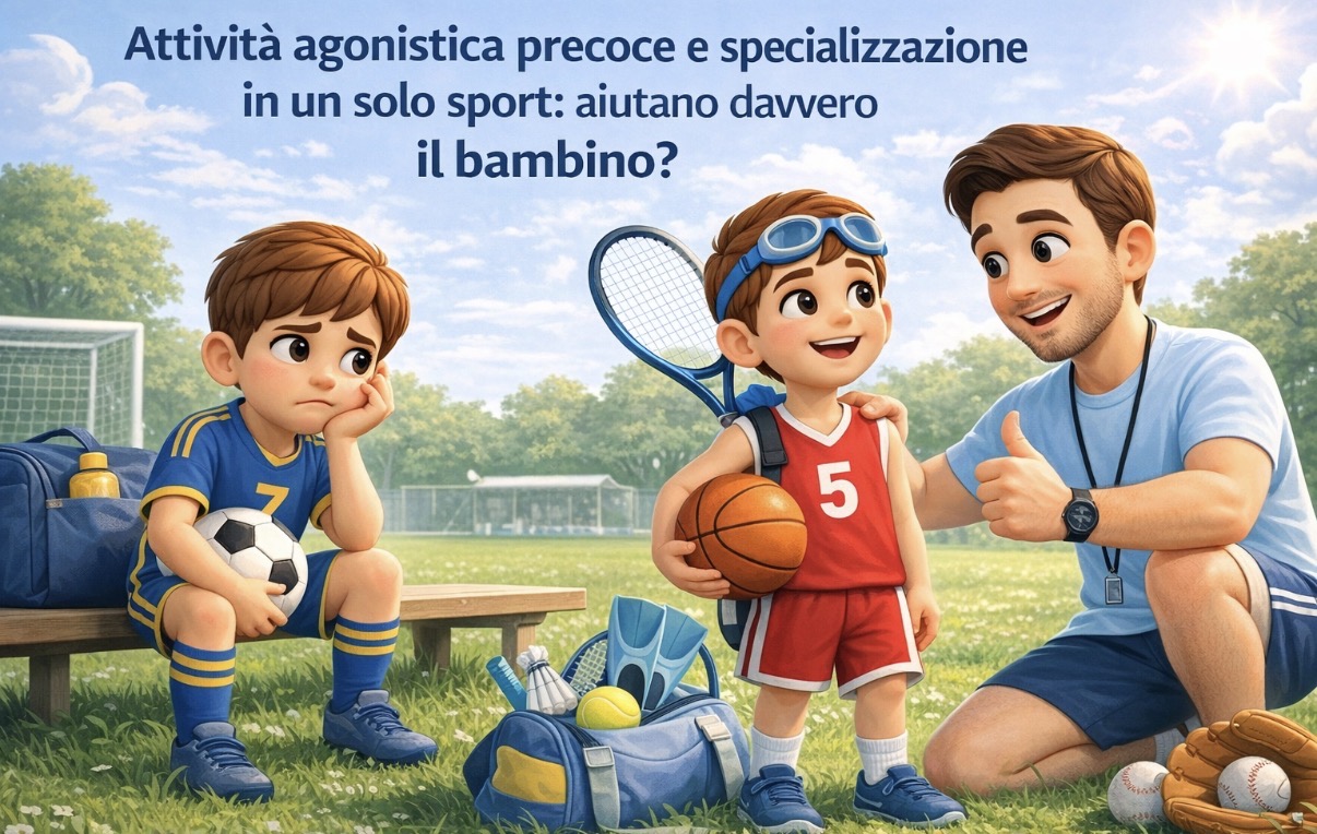 Attività agonistica precoce e specializzazione in un solo sport: aiutano davvero il bambino?