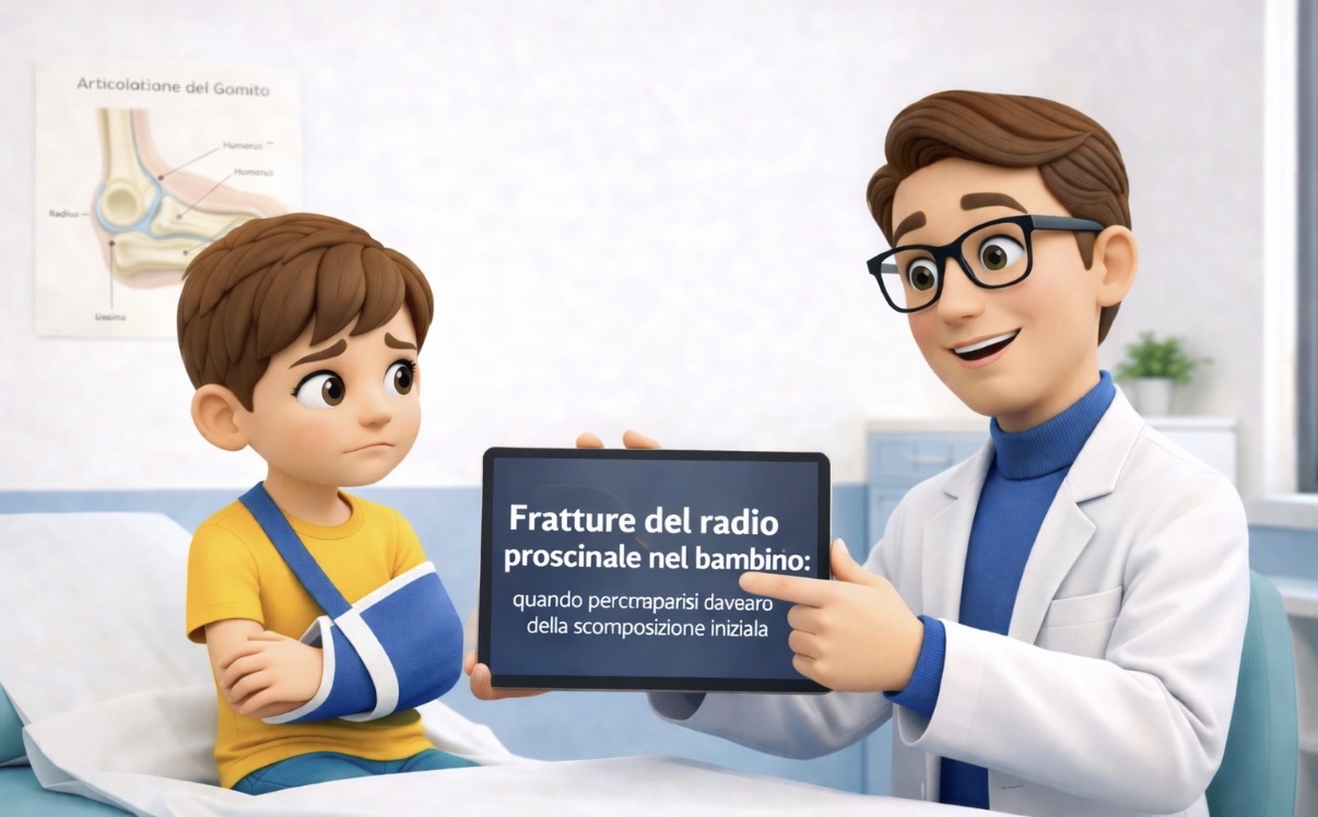 Fratture del radio prossimale nel bambino: quando preoccuparsi davvero della scomposizione iniziale