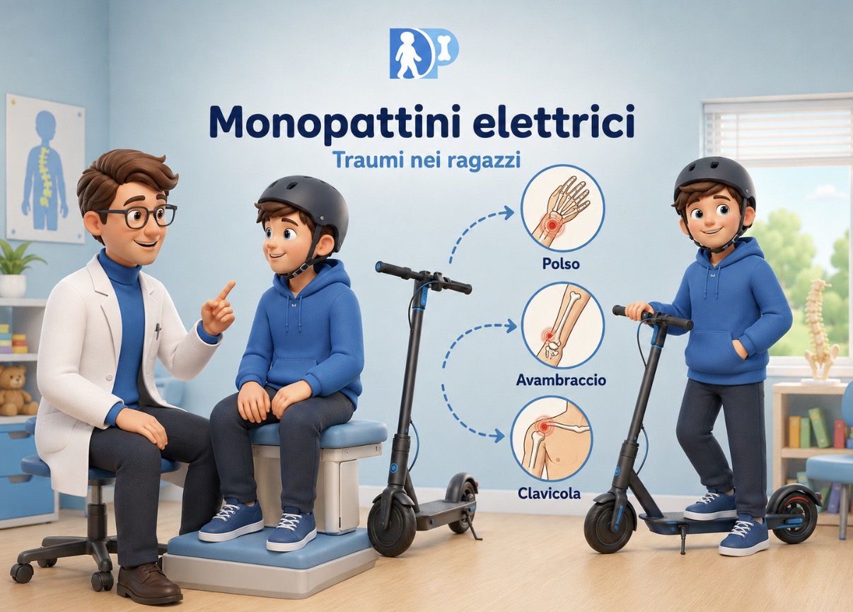 Monopattini elettrici e adolescenti: cosa sta cambiando nei traumi dei ragazzi?